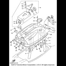 ENGINE HATCH pour Yamaha 1999 WaveRunner SUPER JET - SJ700AX - 1999