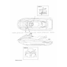 IMPORTANT LABELS pour Yamaha 2019 WaveRunner VX CRUISER HO - VC1800U - 2019