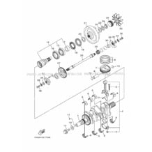 CRANKSHAFT & PISTON pour Yamaha 2019 WaveRunner VX CRUISER VX1050BU - VX1050AU - 2019