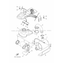 EXHAUST 3 pour Yamaha 2019 WaveRunner VX CRUISER VX1050BU - VX1050AU - 2019