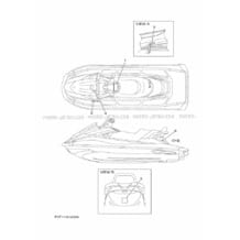 IMPORTANT LABELS pour Yamaha 2019 WaveRunner VX CRUISER VX1050BU - VX1050AU - 2019