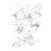 SEAT & UNDER LOCKER pour Yamaha 2019 WaveRunner VX CRUISER VX1050BU - VX1050AU - 2019