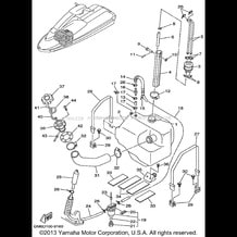 FUEL TANK pour Yamaha 1999 WaveRunner SUPER JET - SJ700AX - 1999