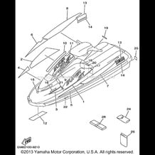 GRAPHIC 1 TOOL pour Yamaha 1999 WaveRunner SUPER JET - SJ700AX - 1999