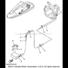 HULL DECK pour Yamaha 1999 WaveRunner SUPER JET 700 (SJ700AX) 1999