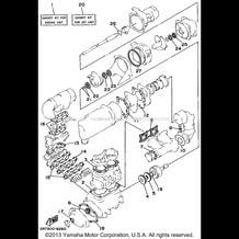 REPAIR KIT 1 pour Yamaha 1999 WaveRunner SUPER JET - SJ700AX - 1999