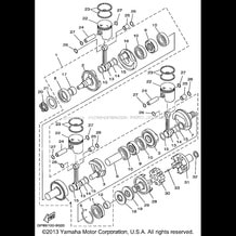 CRANKSHAFT PISTON pour Yamaha 1999 WaveRunner WAVE RUNNER GP1200 - GP1200X - 1999