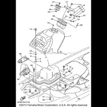 ENGINE HATCH 1 pour Yamaha 1999 WaveRunner WAVE RUNNER GP1200 - GP1200X - 1999