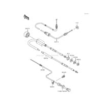 Cables pour Kawasaki 1991 550 SX