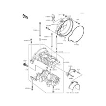 Crankcase pour Kawasaki 1991 550 SX