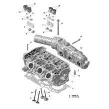 Rotax - Culasse Et Collecteur Échappement - 903   Fabriqué jusqu'au 28 sept 2020 pour Seadoo 2021 GTI 90