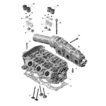 Rotax - Culasse Et Collecteur Échappement   Fabriqué à partir du 29 sept 2020 pour Seadoo 2021 GTI 90