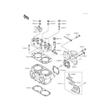 Cylinder Head/Cylinder pour Kawasaki 1991 550 SX