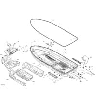 Carrosserie - Coque pour Sea-Doo 2021 GTI 90