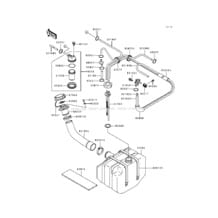 Fuel Tank pour Kawasaki 1991 550 SX