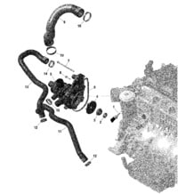 Rotax - Refroidissement Moteur pour Seadoo 2021 GTX LIMITED 300