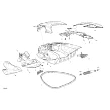 Carrosserie - Capot Avant pour Sea-Doo 2021 RXP X 300