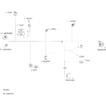 Électrique - Câblage Principal - 278003702 - Sans Système de frein et marche arrière intelligents (iBR) pour Seadoo 2021 SPARK 900 HO ACE