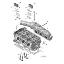 Rotax - Culasse Et Collecteur Échappement - 903   Fabriqué jusqu au 5 Nov 2020 pour Seadoo 2021 SPARK 900 HO ACE