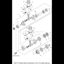 CRANKSHAFT PISTON pour Yamaha 1999 WaveRunner WAVE RUNNER GP800 - GP800X - 1999