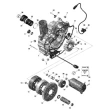 Rotax - Magnéto Et Démarreur Électrique Sans iDF pour Seadoo 2021 WAKE PRO 230