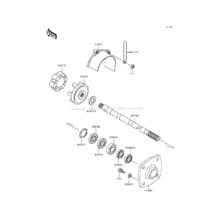 Drive Shaft pour Kawasaki 1991 650 SX