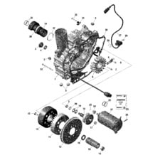Rotax - Magnéto Et Démarreur Électrique - Sans IDF pour Sea-Doo 2021 FISH PRO 170