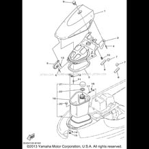 ENGINE HATCH 2 pour Yamaha 1999 WaveRunner WAVE RUNNER GP800 - GP800X - 1999