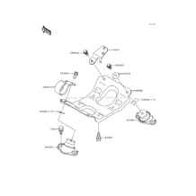 Engine Mount pour Kawasaki 1991 650 SX