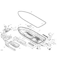 Carrosserie - Coque pour Sea-Doo 2022 GTI SE 170