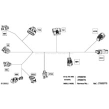 Électrique - Faisceau Électrique De guidon - 278003780 pour Seadoo 2022 GTI SE 170