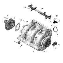 ROTAX - Collecteur Admission Air Et Carter De Papillon pour Sea-Doo 2022 GTR 230