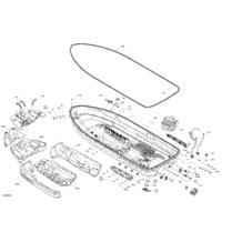 Carrosserie - Coque pour Sea-Doo 2022 GTR 230