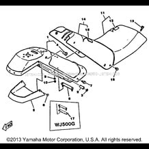 SEAT TOWER pour Yamaha 1987 WaveRunner WaveJammer 500 (WJ500H) 1987