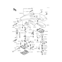 Handle Pole(KAW64651 91&NAMI.) pour Kawasaki 1991 650 SX