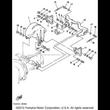 JET UNIT 2 pour Yamaha 1990 WaveRunner WAVE RUNNER III - WRA650D - 1990