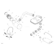 Moteur - Échappement pour Sea-Doo 2022 GTX PRO 130