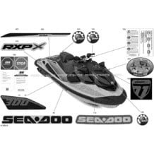 Carrosserie - Décalques pour Seadoo 2022 RXP RS 300