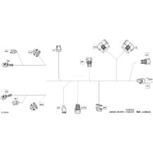 Électrique - Faisceau Électrique De guidon - 278003826 - Modèle Avec Cadran VIP Moyen pour Seadoo 2022 RXP RS 300