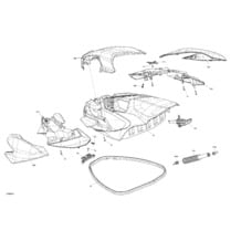 Carrosserie - Capot Avant pour Sea-Doo 2022 RXP-X RS 300