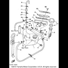 OIL TANK pour Yamaha 1990 WaveRunner WAVE RUNNER III - WRA650D - 1990