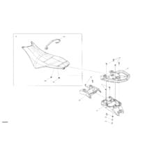 Carrosserie - Sièges - Modèle 3 Places pour Sea-Doo 2022 SPARK 900 HO ACE