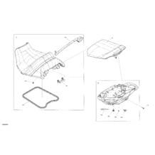 Carrosserie - Sièges pour Sea-Doo 2022 WAKE 170