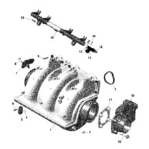 ROTAX - Collecteur Admission Air Et Carter De Papillon pour Sea-Doo 2022 WAKE 170