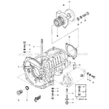 CRANKCASE ('79-'81 A3/A4/A4A/A5) pour Kawasaki 1981 JS440