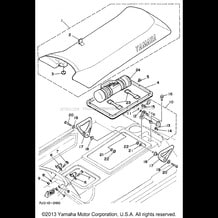 SEAT pour Yamaha 1990 WaveRunner WAVE RUNNER III 650 (WRA650D) 1990