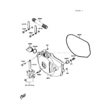 Engine Cover pour Kawasaki 1991 Jet Mate