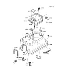 Engine Hood pour Kawasaki 1991 Jet Mate