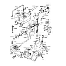 Fuel Tank pour Kawasaki 1991 Jet Mate