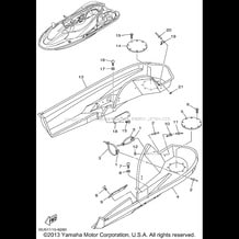 STERN LOCKER pour Yamaha 1999 WaveRunner WAVE RUNNER SUV1200 (SV1200X) 1999
